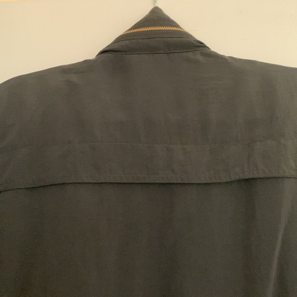 Millard Fillmore Black Spring Fall jkt ,3/4 sleeves,snaps zipper,hidden-hood❤️❤️ - Picture 13 of 14